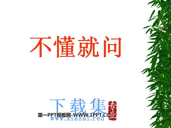 《不懂就问》PPT课件3
