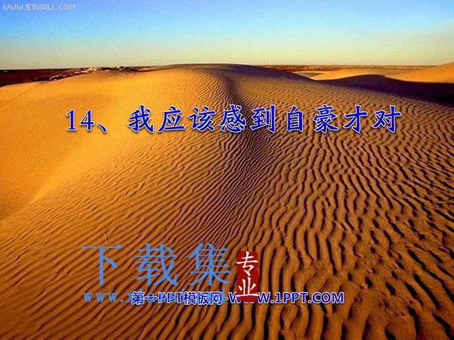 《我应该感到自豪才对》PPT课件5