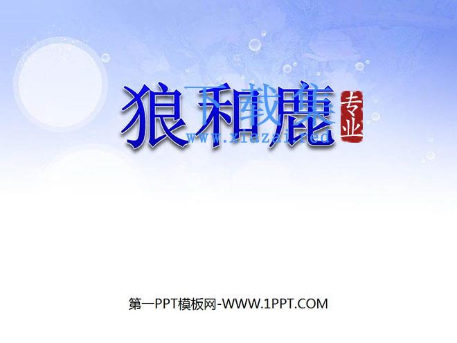 《狼和鹿》PPT课件3