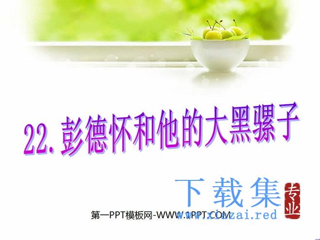 《彭德怀和他的大黑骡子》PPT课件4