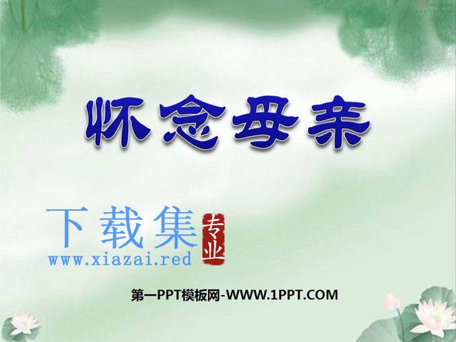 《怀念母亲》PPT课件下载2