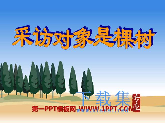 《采访对象是棵树》PPT课件