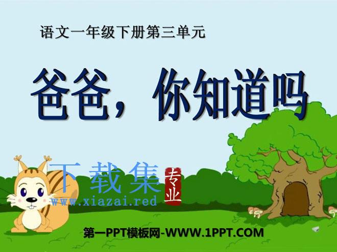 《爸爸，你知道吗》PPT课件