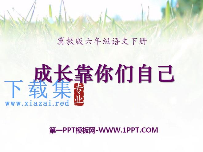 《成长靠你们自己》PPT课件3