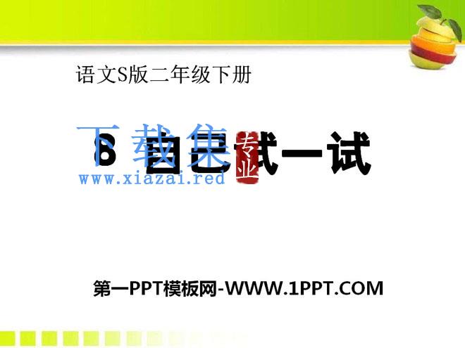 《自己试一试》PPT课件