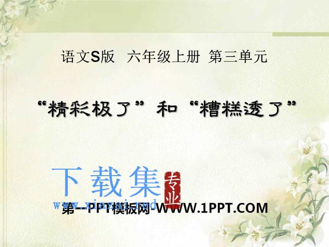 《“精彩极了”和“糟糕透了”》PPT课件7