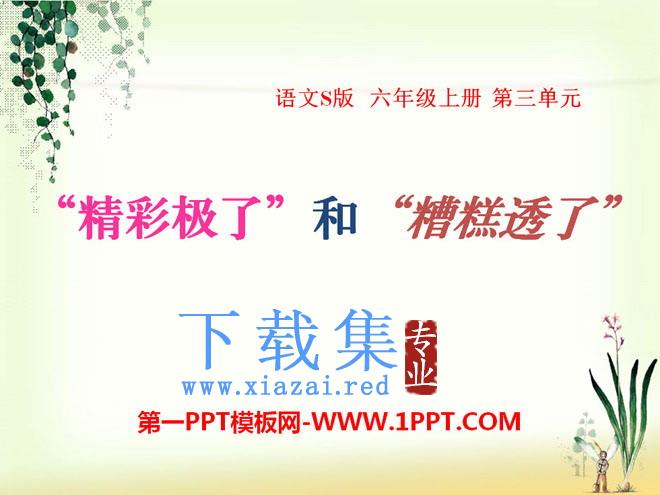 《“精彩极了”和“糟糕透了”》PPT课件8
