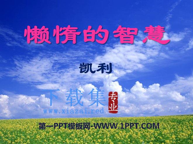 《懒惰的智慧》PPT课件