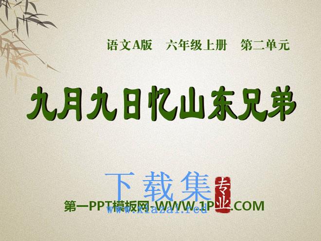 《九月九日忆山东兄弟》PPT课件8