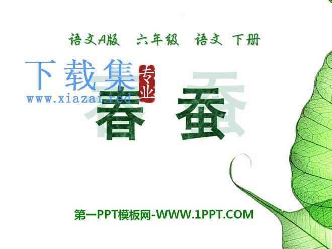 《春蚕》PPT课件