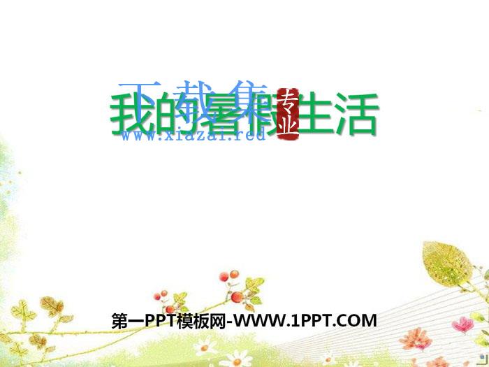 《口语交际：我的暑假生活》PPT课件