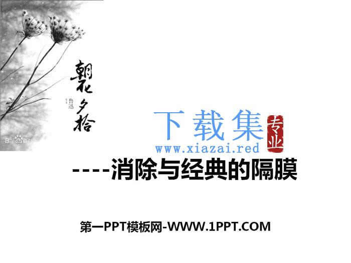 《朝花夕拾：消除与经典的隔膜》PPT课件