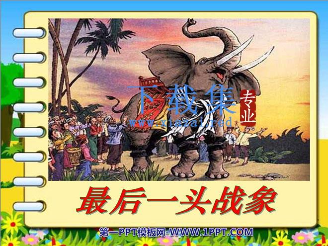 《最后一头战象》PPT课件下载3