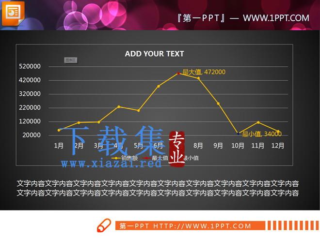 精致简洁PPT图表整套下载