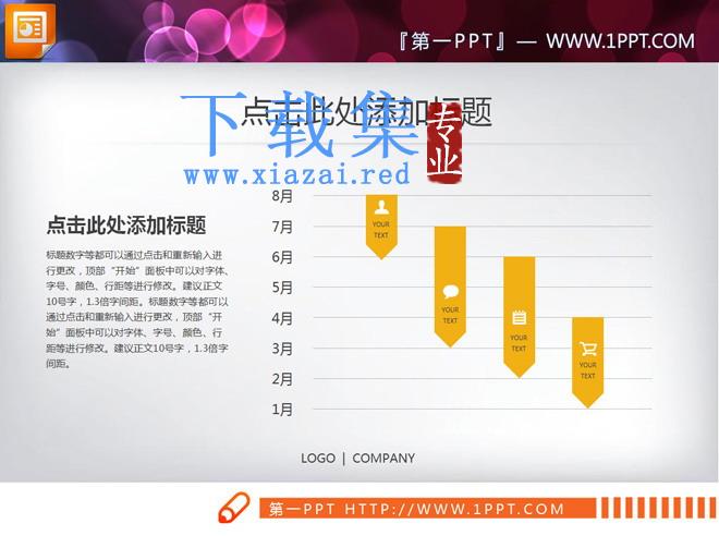 简洁实用汇报PPT图表免费下载