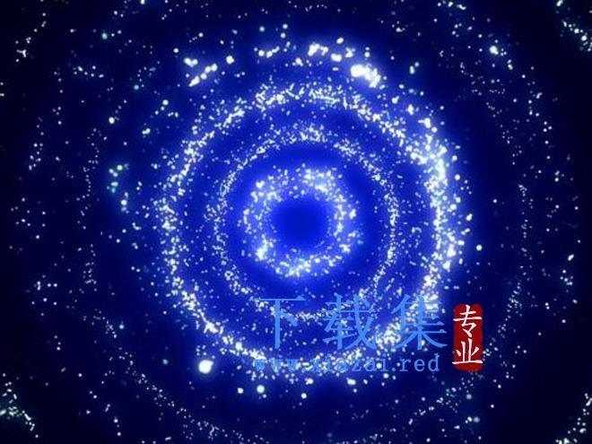 旋转星系宇宙太空PPT背景图片