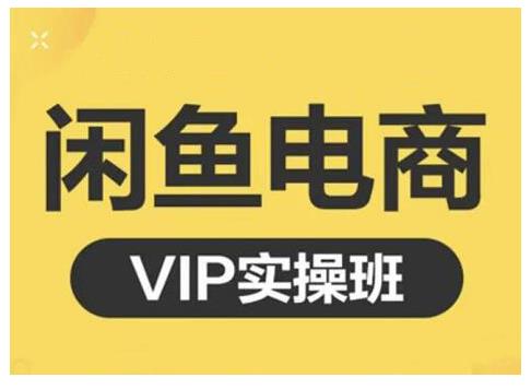 鱼客·闲鱼电商零基础入门到进阶VIP实战课程