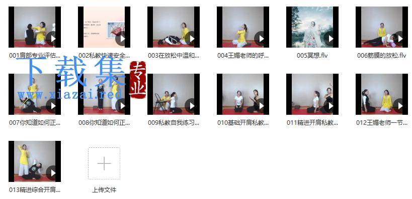 王媚-安全无痛开肩疗愈课程，拯救你僵硬的肩背13节课