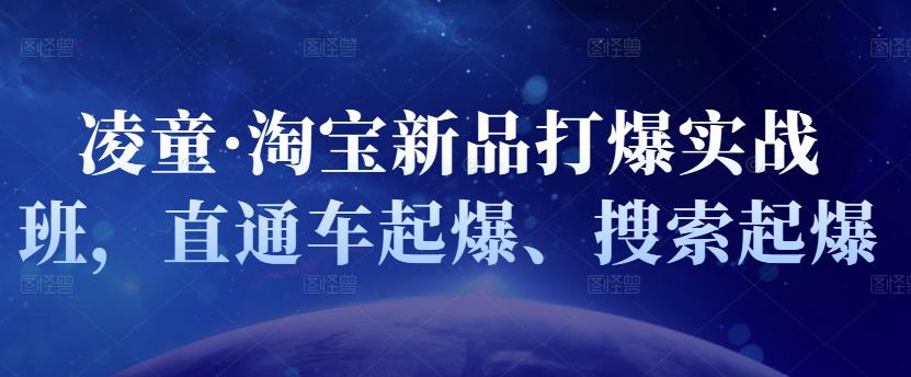 凌童·淘宝新品打爆实战班，直通车起爆、搜索起爆