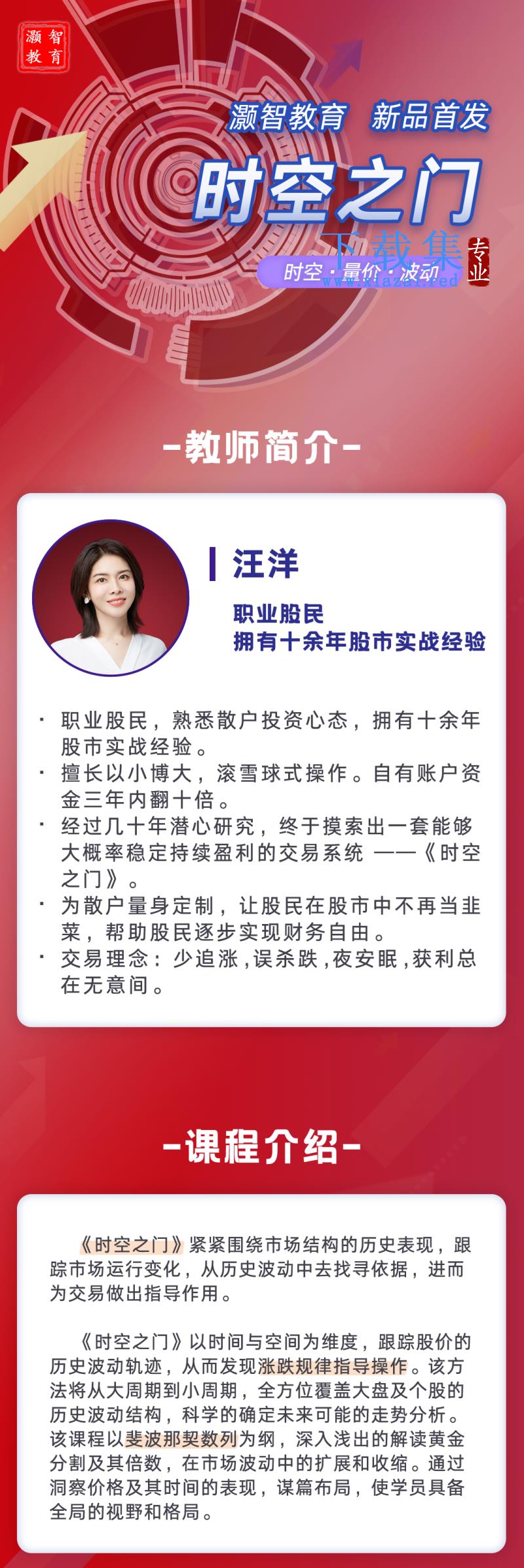 汪洋——时空之门 跟踪股市时空规律,坚持长线投资 第2张 汪洋——时空之门 跟踪股市时空规律,坚持长线投资 第2张