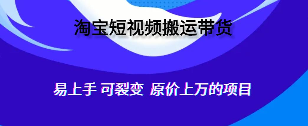 人人可做，通过全自动化软件搬运视频到淘宝卖货，轻松月入过万，可裂变