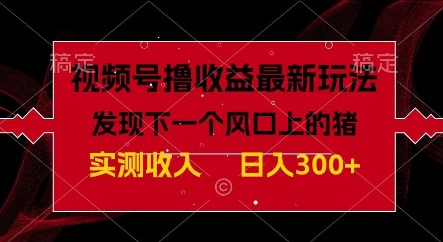 视频号分成计划最新玩法，单条作品几分钟制作完成,日入300+，过年前最后的冲刺