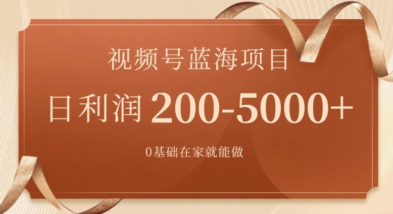 外边收费699视频号项目，最新玩法，简单好操作，一人可做，日四位数