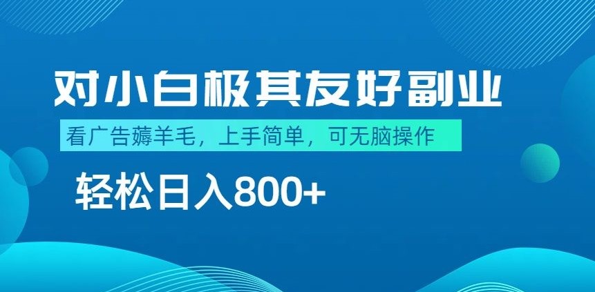 最适合小白副业，不做项目，不需要费神<strong>剪辑</strong>，薅羊毛轻松日入800+