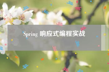 Spring 响应式编程实战