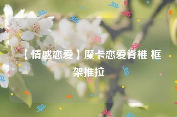 【情感恋爱】魔卡恋爱脊椎 框架推拉