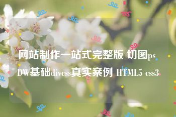 网站制作一站式完整版 切图ps DW基础divcss真实案例 HTML5 css3