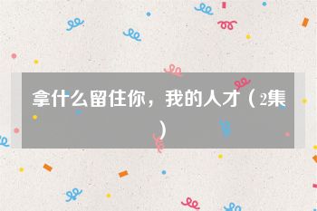 拿什么留住你，我的人才（2集）