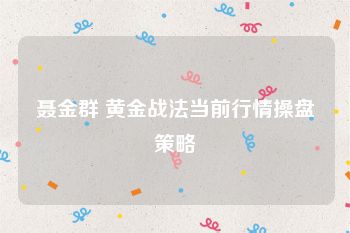 聂金群 黄金战法当前行情操盘策略