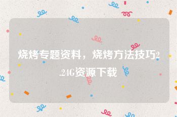 烧烤专题资料，烧烤方法技巧2.24G资源下载