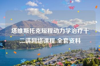 塔维斯托克短程动力学治疗十二讲网络课程 全套资料