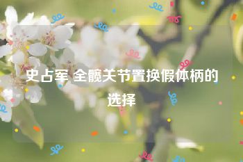 史占军 全髋关节置换假体柄的选择