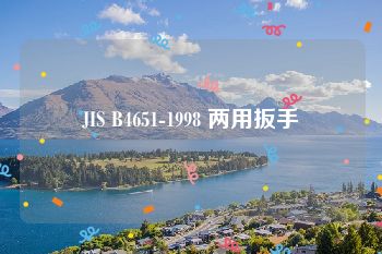 JIS B4651-1998 两用扳手