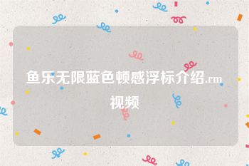 鱼乐无限蓝色顿感浮标介绍.rm视频