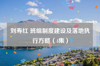 刘寿红 班组制度建设及落地执行方略（4集）