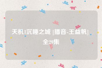 天机1沉睡之城 [播音-王益帆] 全29集