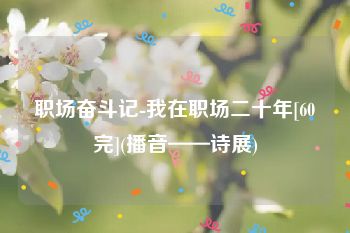 职场奋斗记-我在职场二十年[60完](播音——诗展)