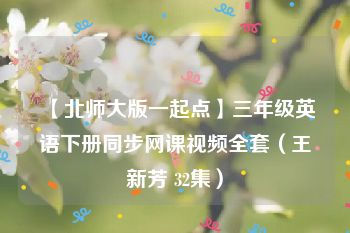 【北师大版一起点】三年级英语下册同步网课视频全套（王新芳 32集）