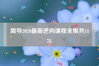 周导2020最新逆向课程全集共117G