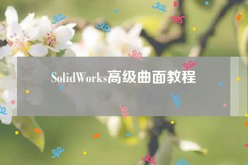 SolidWorks高级曲面教程