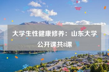 大学生性健康修养：山东大学公开课共8课