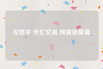 左想平 外汇交易 纯波浪复盘