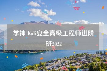 学神 Kali安全高级工程师进阶班2022