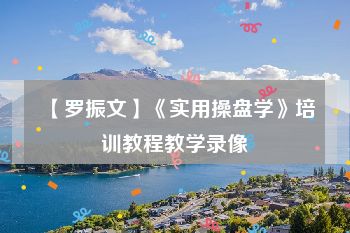 【罗振文】《实用操盘学》培训教程教学录像