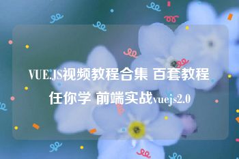 VUE.JS视频教程合集 百套教程任你学 前端实战vuejs2.0