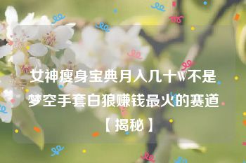 女神瘦身宝典月入几十W不是梦空手套白狼赚钱最火的赛道【揭秘】